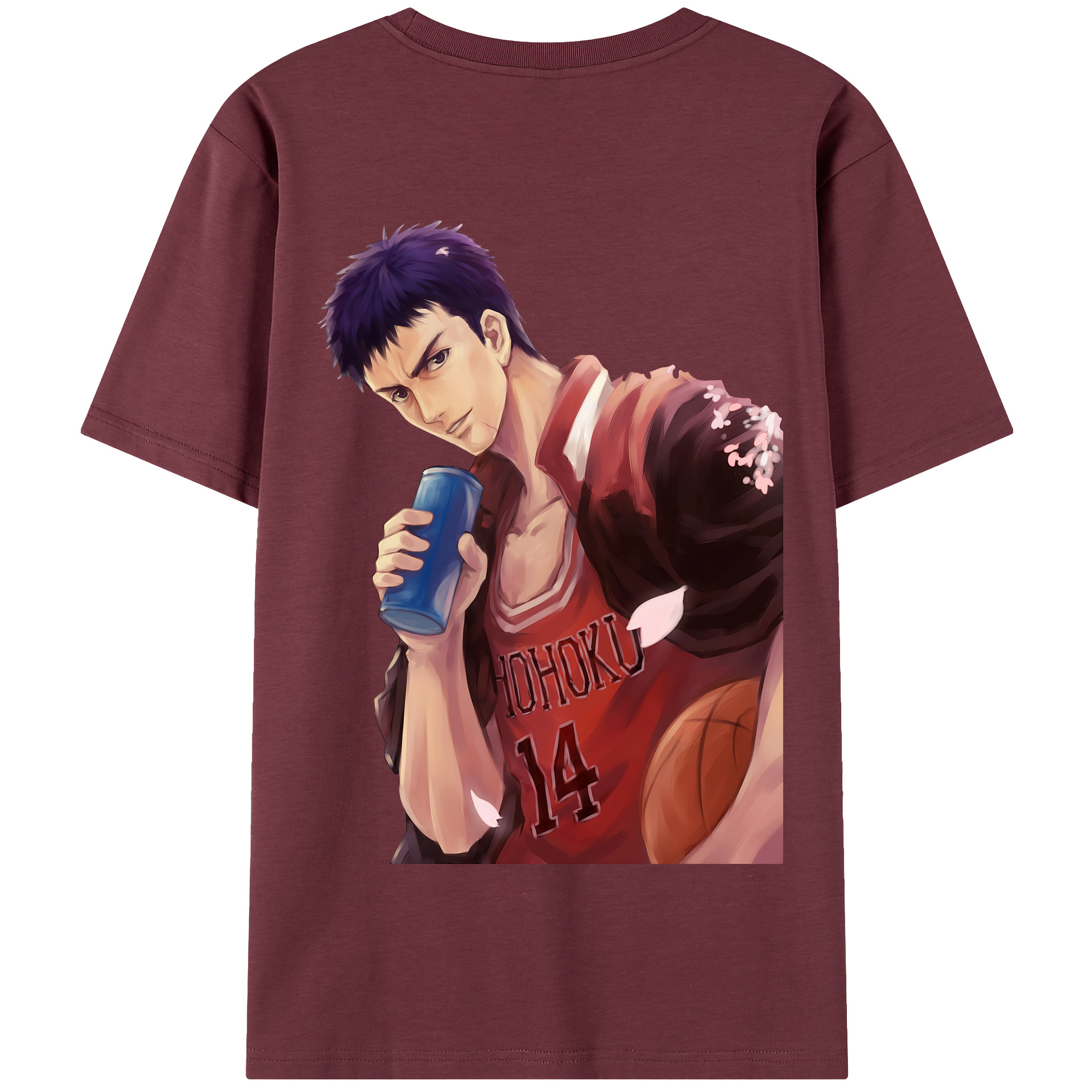SLAM DUNK／スラムダンク 綿100％半袖Tシャツ（背面プリント）